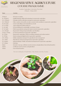 Међународни курс „Regenerative Agriculture“ – Пољопривредни факултет Универзитета у Новом Саду